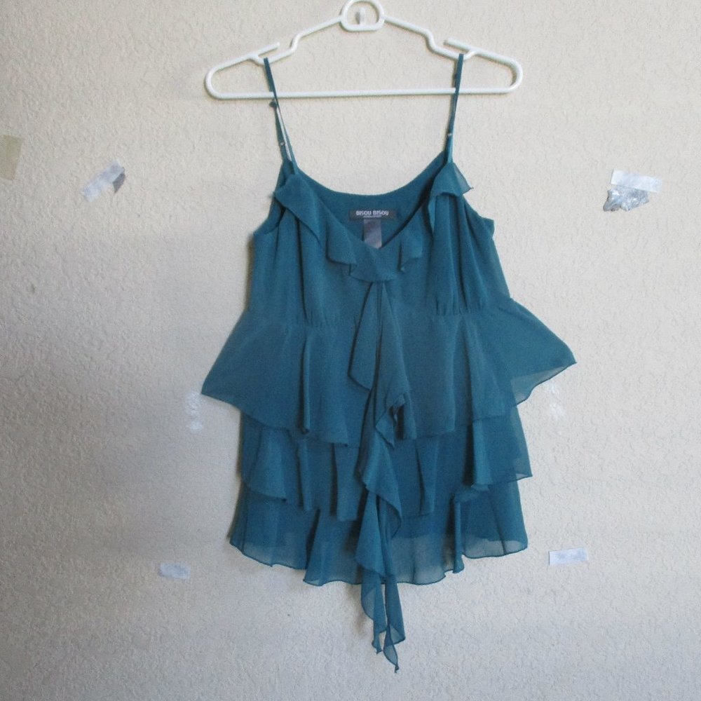 Spaghetti String Strap Top by BISOU BISOU Sz 10 Cute